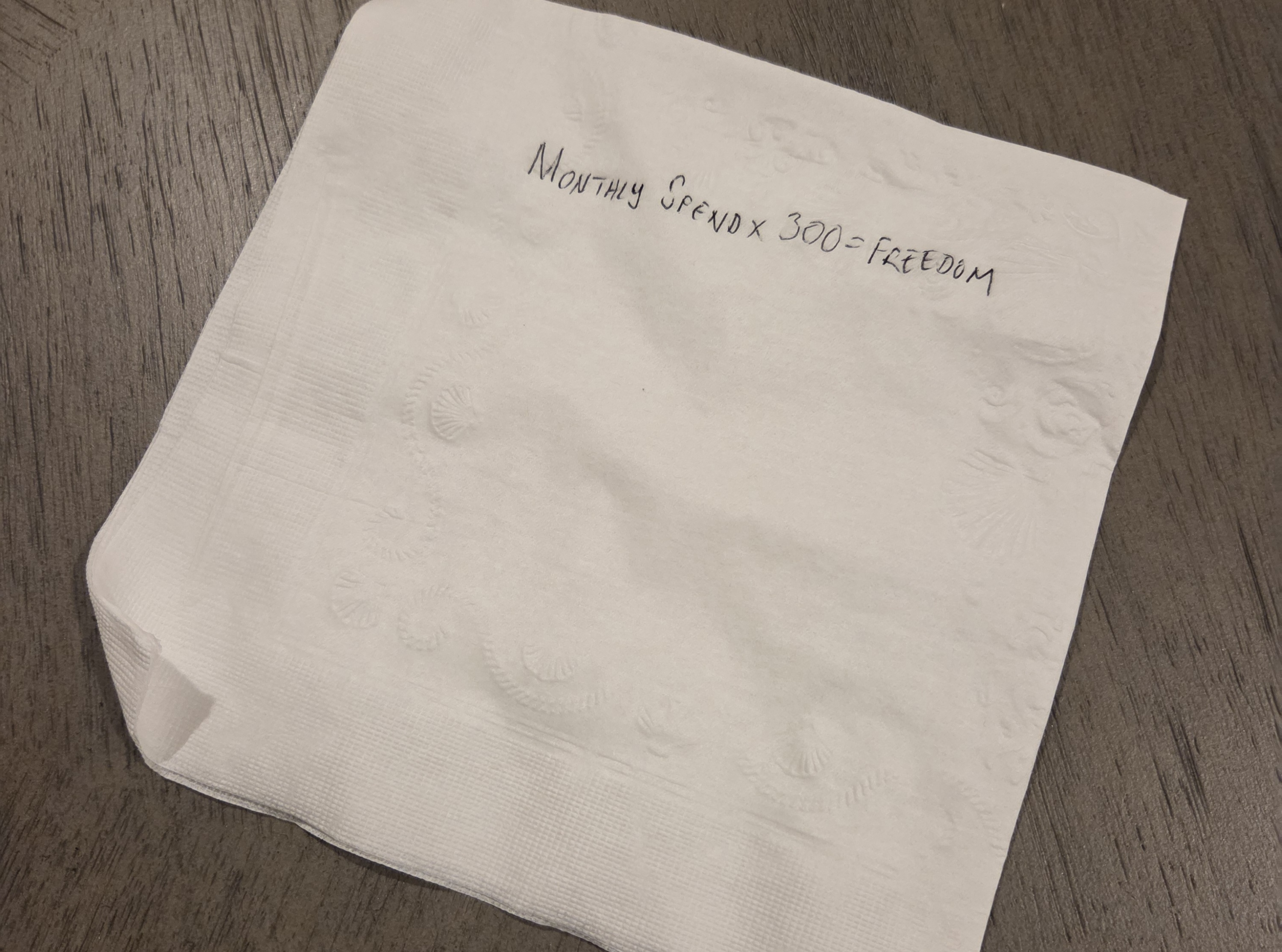 Napkin Math to Freedom